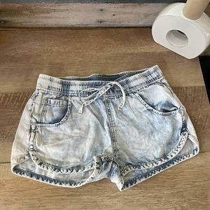 Acid Wash Jean Shorts